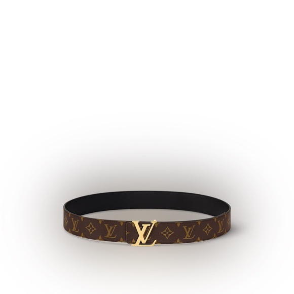 Louis Vuitton Monogram Belt with Gold Buckle - Picture 1 of 4
